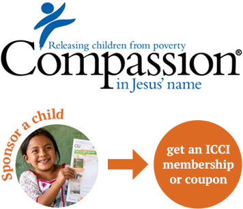 compassion sponsorship can gets you an ICCI membership or coupon